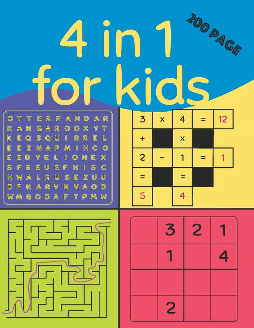 Activity Puzzle Brain Teaser For Kids Ages 8-12 Years Old: Mazes, Word  Search, Sudoku, Words Scramble, Hangman puzzle, Tic-Tac-Toe and More:  Books, Mildrems Activity: 9798395971876: : Books