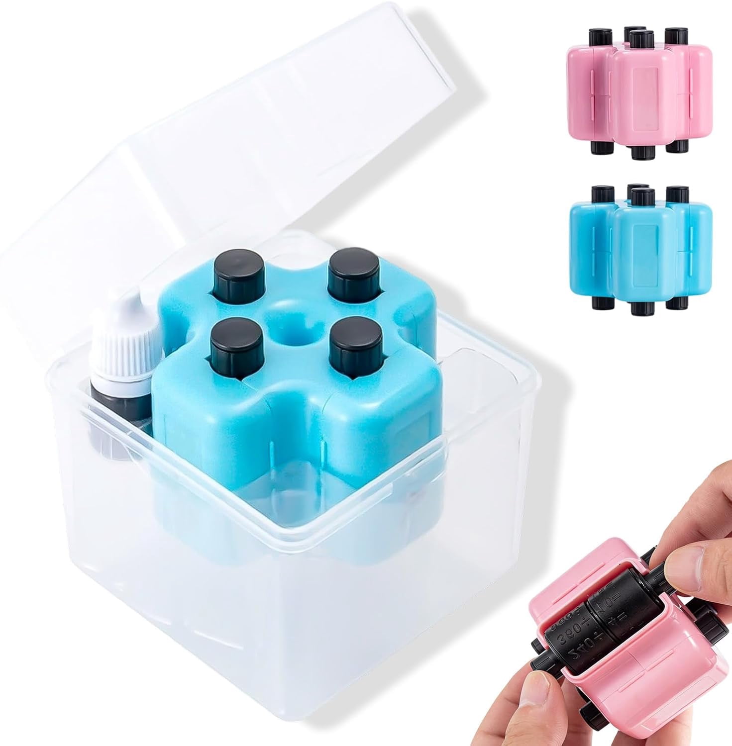 Math Roller 4 in 1 Math Roller Stamp Set for Kids, Math Stamp Roller, Reusable ...