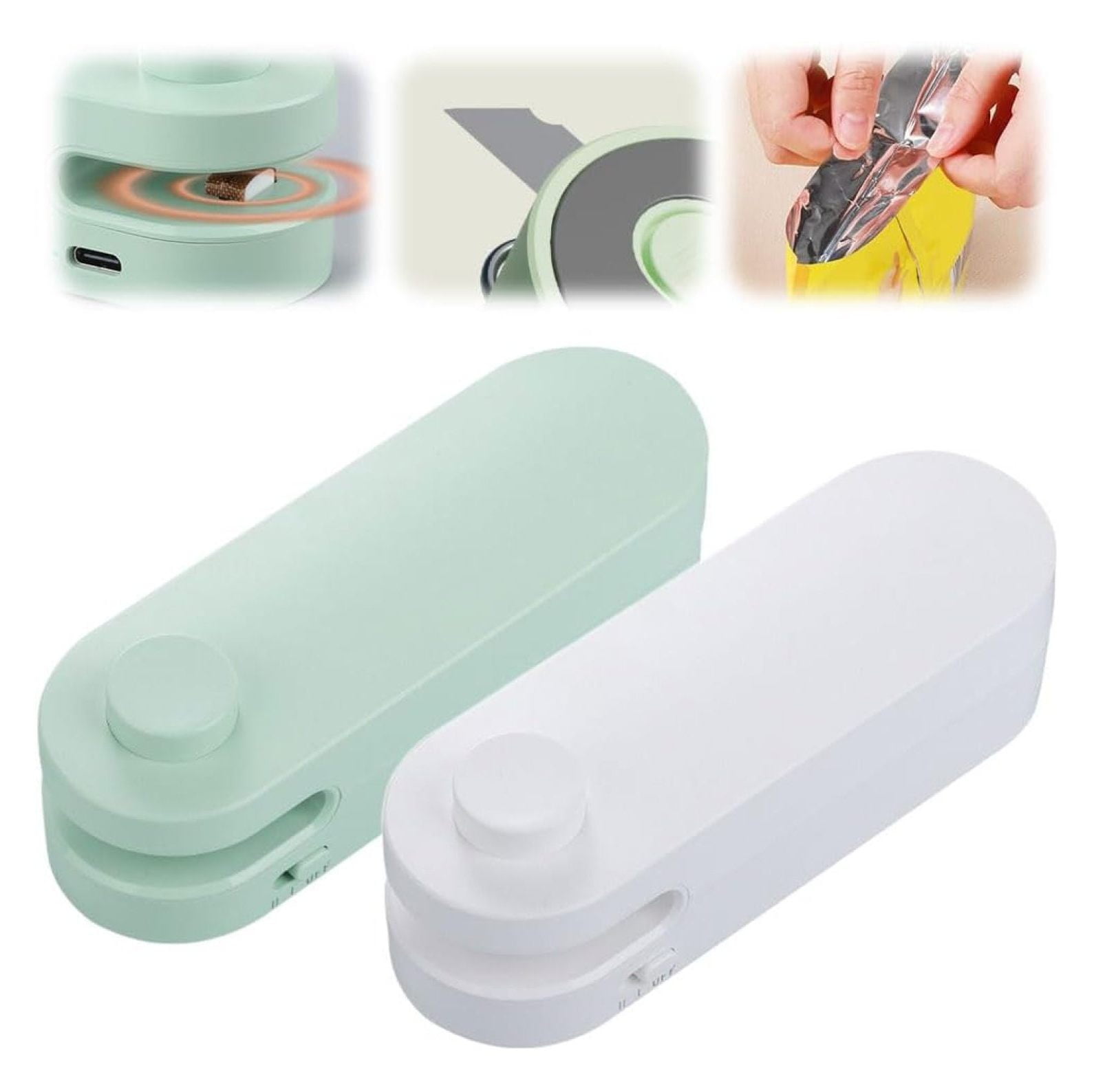 4 in 1 Mini Bag Sealer, 2024 Upgraded Portable Mini Sealing Machine