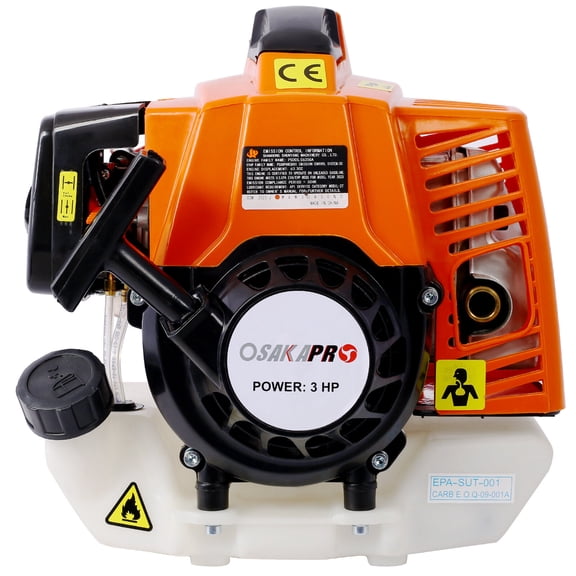 4 in 1 Multi-Functional Trimming Tool, 63CC 2-Cycle Garden Tool System with Gas Pole Saw, Hedge Trimmer, Grass Trimmer, and Brush Cutter EPA Compliant,