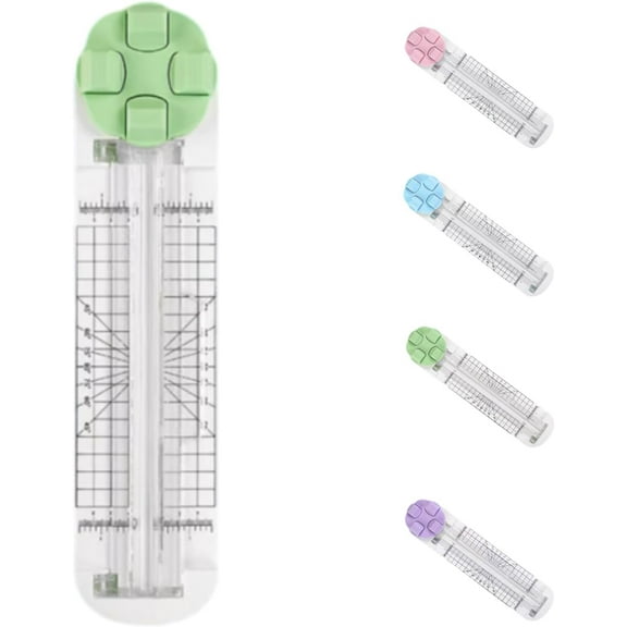 4 in 1 Paper Cutter, Duomiluo 4-in-1 Multi-function Paper Trimmer, With Straight, Wave, Perforated & Creasing Blades for Craft Paper, Cardstock, Photo, Postcard Ideal Scrapbooking Tool