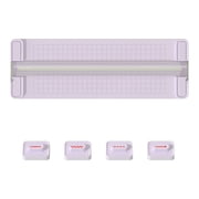 4 In 1 Paper Trimmer Cutter Machine, Manual Scrapbooking Cutting Tool, Straight Wave Perforate Score Cut Photo Cutter, Portable Lightweight A4 Paper Trimmer with Grid Base, DIY Craft Supplies