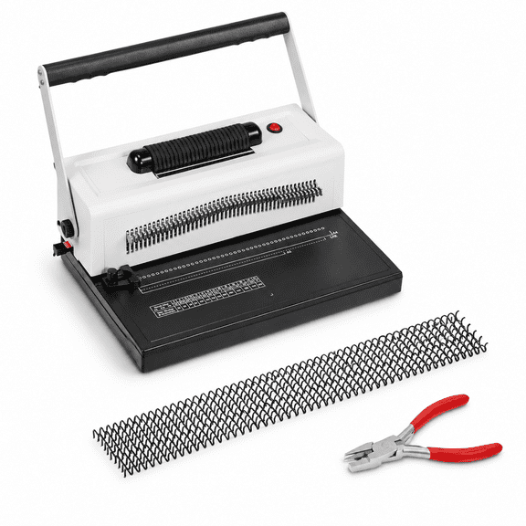 4:1 Pitch Electric Spiral Coil Binding Machine with Adjustable Side Margin