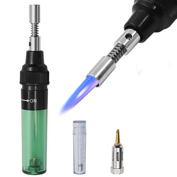 4 in 1 Portable Soldering Iron Kit, Portable Gas Soldering Iron Soldering Pen, Cordless Butane Soldering Iron and Torch, Gas Cordless Welding Tool Kit, For Electrical Circuit Parts Repairing
