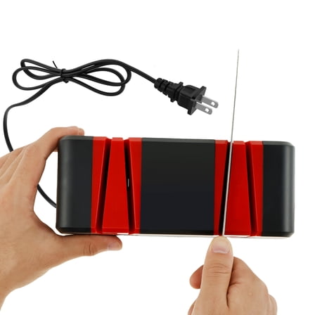 4 in 1 Professional Electric Knife Sharpener With Non Slip Pads 2 Stages Incisive Kitchen Knife Sharpener Efficient Quick Knife Sharpener for Sharpening and Polishing