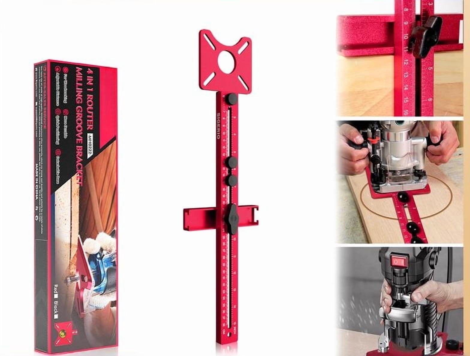 4 in 1 Router Milling Groove Bracket, Aluminum Alloy Router Circle ...