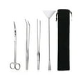 thumbnail image 1 of Versatile Aquarium Maintenance Solution, Stainless Steel Tools & Horticulture Kit, Surgical Polished For Fish Tank & Aquatic Plants (Comes With Storage Pouch), 1 of 5