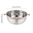 4 1 Strainer With Mixing Bowl Set Strainer Bowl With Measuring Spoon ...