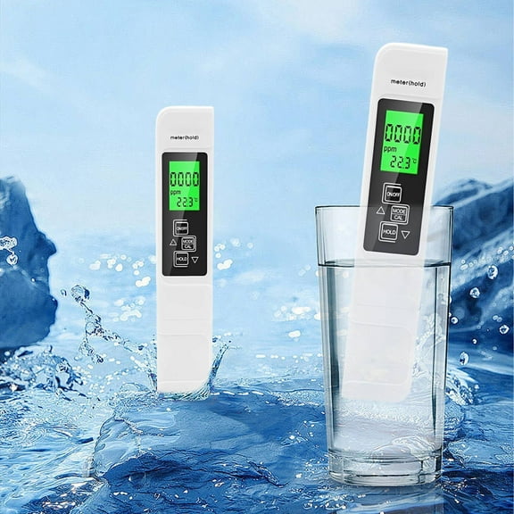 GBAYXJ^White| 4 In 1 TDS Meter Digital Water Tester Multi Function Digital Water Tester With Temp Color Display For Drinking Water Pool Hydroponics Aquarium Portable Water For Travel