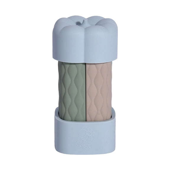 4 In 1 Travel Bottles For Toiletries,Silicone Travel Containers,Leak-Proof Refillable Toiletry Containers,Travel Liquid Refillable Containers Bottles For Shampoo Body Wash Lotion,Light Blue