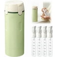thumbnail image 1 of 4 in 1 Travel Dispenser, 4 Pack 30ML Travel Bottles for Toiletries,2026 Leak Proof Travel Size Containers, Portable Containers for Shampoo Lotion Conditioner Cream (Green), 1 of 6