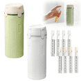 thumbnail image 1 of 4 in 1 Travel Dispenser Bottle,4 Pack 30ml Travel Containers for Toiletries, for Women, Men, Family Travel Size Pump Bottle,Portable Containers for Shampoo Lotion Conditioner Cream(Green,2set), 1 of 6