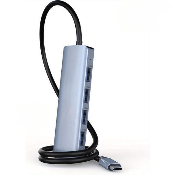 TOTU 4 in 1 USB 3.2 Hub, 10Gbps USB Adapter Hub, Ultra Slim Portable Data Hub