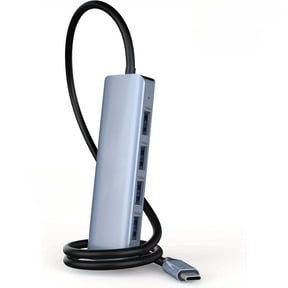4 in 1 USB Adapter Hub, USB 3.2 Hub, 10Gbps Ultra Slim Portable Data Hub with 4 USB 3.2 Ports, 7.8in Data Cable for MacBook Pro/Air, iPad Pro/Air, Surface Go, XPS, Pixelbook