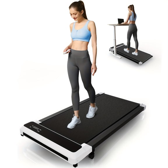 4 in 1 Walking Pad for Jogging And Walking, Compact Treadmill for Home Office Use, Portable Under Desk Walking Pad, Desk Treadmill with LED Screen, Without Battery