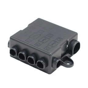 4+1 Way Safety Bolt Type Fuse Box 5 Poles Bus Bar Fuse Box Power Distribution Fuses Holder for Various Electrical Needs