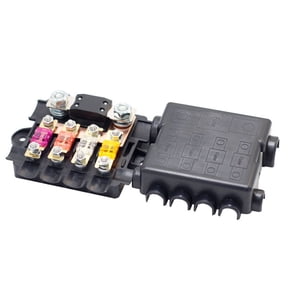 4+1 Way Safety Bolt Type Fuses Box 5 Poles Busbar Fuses Box Power Distribution Fuses Holder for Various Electrical Needs