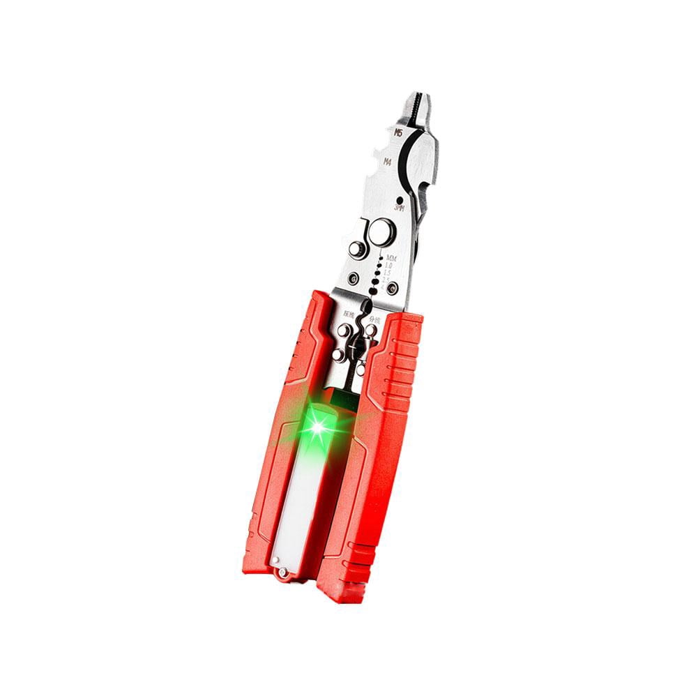9-in-1 Multifunction Wire Stripper Tool - With Electricity Measurement, Automatic Stripping, Cutter, Crimper