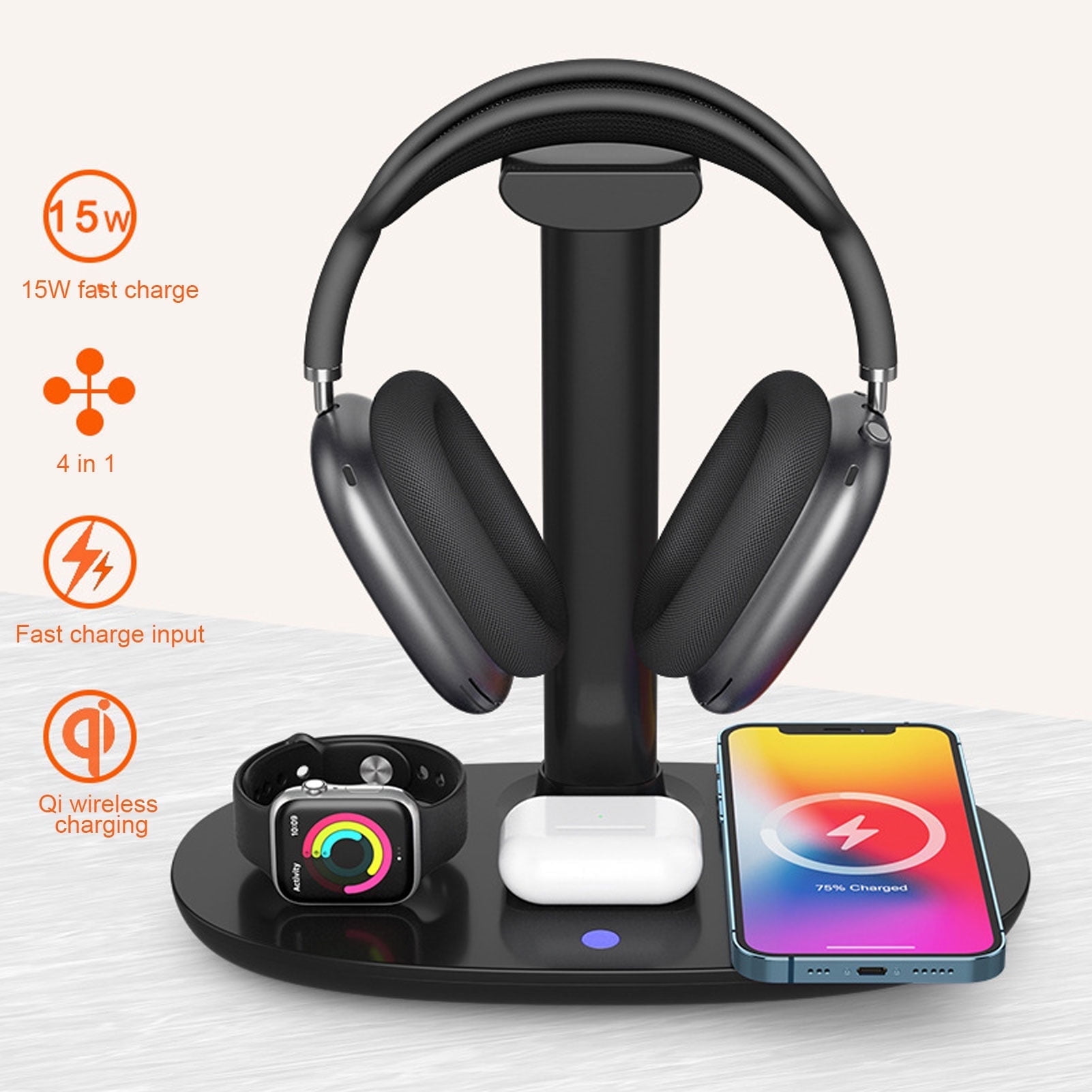 in Wireless Charger 15w Headphone Stand for Pods Liberia Ubuy