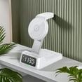 thumbnail image 1 of 4 in 1 Wireless Charger with Alarm Clock,Wireless Charging Station for Multiple Devices,15w Fast Wireless Phone Charger Dock,Wireless Digital Alarm Clock,Desk Charging Station for Phone,Watch, 1 of 9