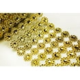 thumbnail image 1 of 4" 1 Yard Gold Diamond Flower Mesh Wrap Roll Crystal Rhinestone Sparkle Ribbon, 1 of 1