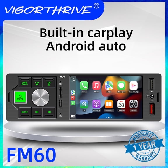 4.1 inch Car Radio Touch Screen Carplay Mirror link Bluetooth TF