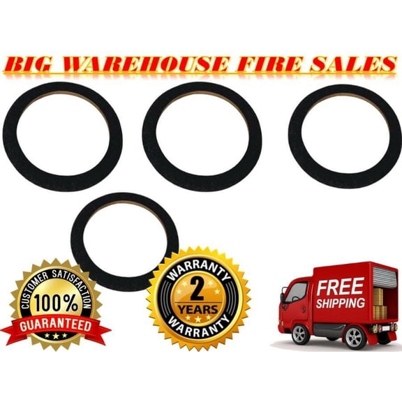 4 10" Black Carpeted MDF Car Stereo Speaker Woofer Subwoofer Sub Ring Spacer