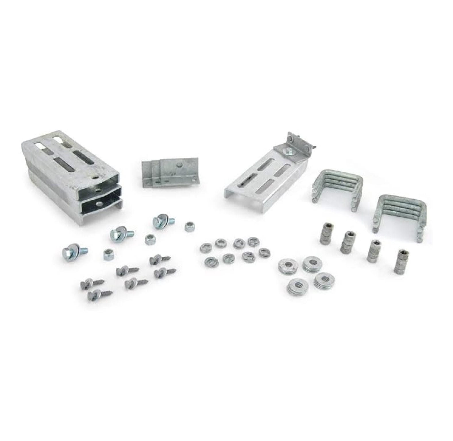 (4) 10" Galvanized Double U Bolt Swivel Top Bunk Bracket Kit for 2x3 ...