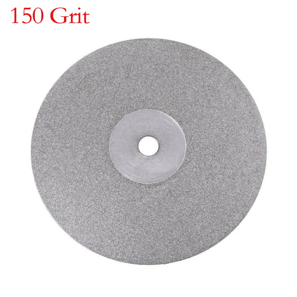 CruSio 6Inch Grit 80-3000 Diamond Coated Flat Lap Wheel Bijoux Meulage Disque de Polissage