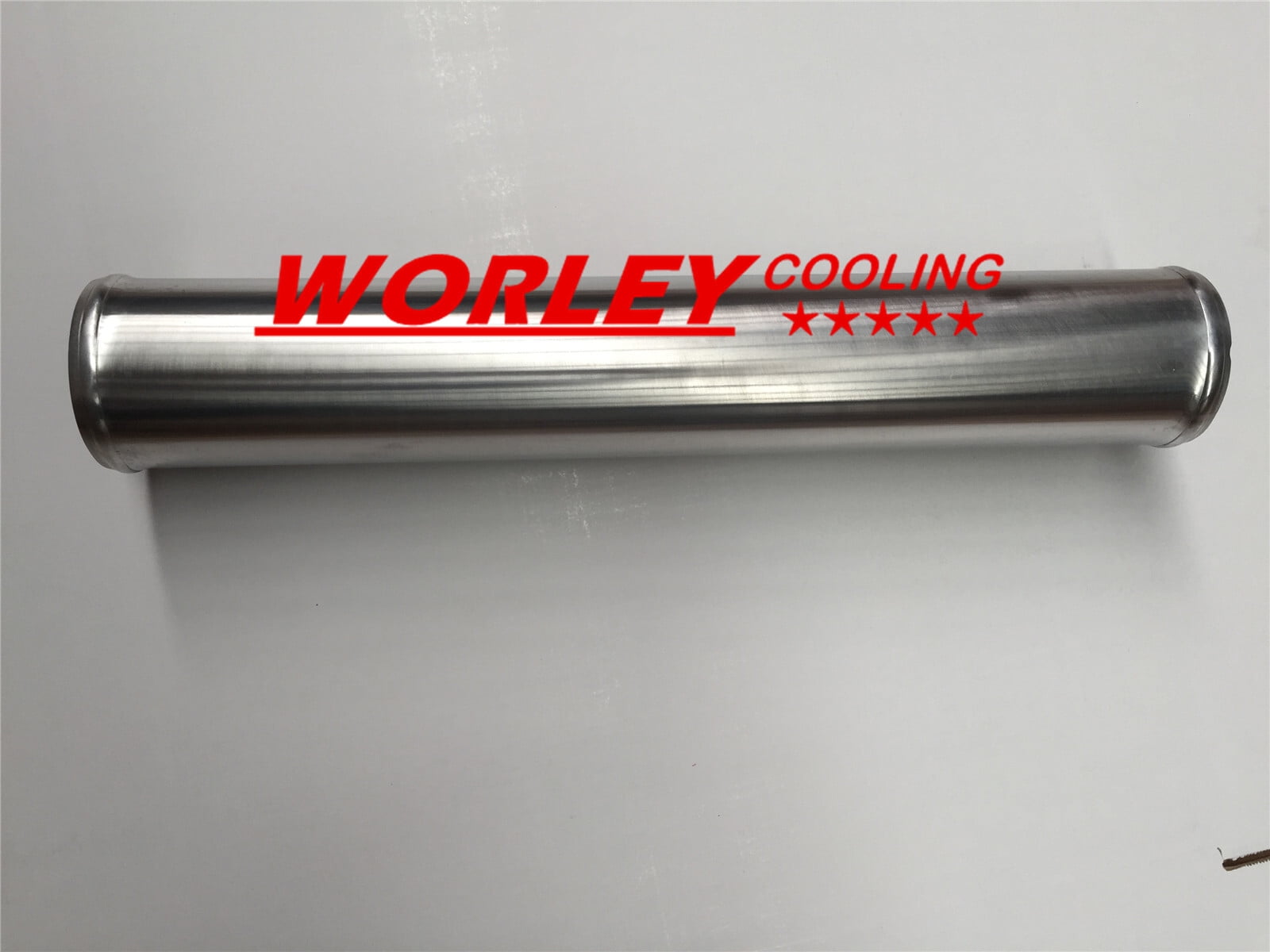 HOPESPANNER OD 4 102mm Length 12 300mm Aluminum Alloy Tube Intercooler Pipe Straight Air Intake Tube Silver Tone for Car Vehicle Components, Piping