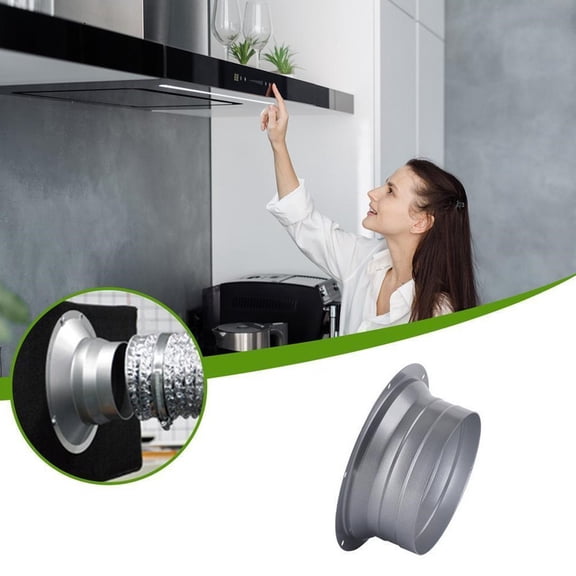 4-10Inch Round Pipe Flange Aluminum Tube Air Ventilation Hose Connector Exhaust