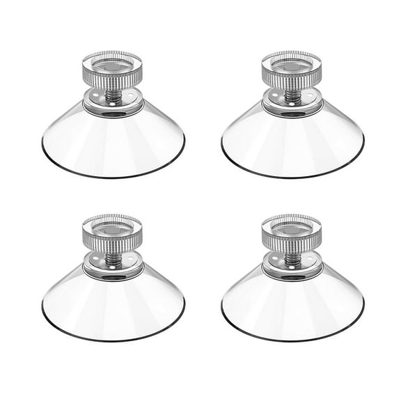 4/10Pcs M4 40mm Screw Rubber Glass Suction Cup Pads with Thread Clear Sucker
