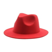 MILDSOWN 4-10Y Kids Fedora Hat, Children Jazz Hats Classic Wide Brim Panama Dress Hat Felt Bowler Hat for Toddler Boys Girls Clothes Accessories