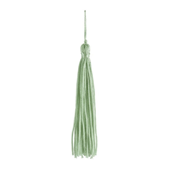 4" (10cm) Basic Chainette Tassel | Craft Tassel # RT04,, Dark Grey Green #G15 (Dark Grey Green) Set of 10