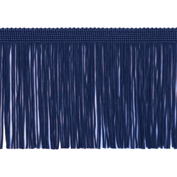 4" (10cm) Chainette Fringe Trim # CF04,, Dark Navy Blue #J3 (Dark Blue) 5 Yards (15 ft/4.5m)