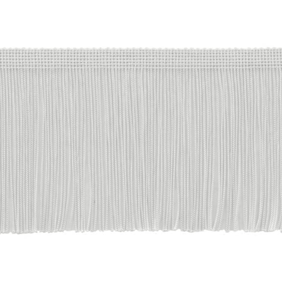 4" (10cm) Chainette Fringe Trim # CF04,, Pure White #A1 (Bright White) 11 Yards (33 ft/10m)