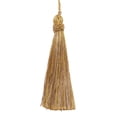 thumbnail image 1 of 4" (10cm) Decorative Hand-crafted Tassel | Craft Tassel # ITS,, Rustic Gold #4975 (Light Gold, Beige Gold, Yellow Gold) Set of 10, 1 of 1