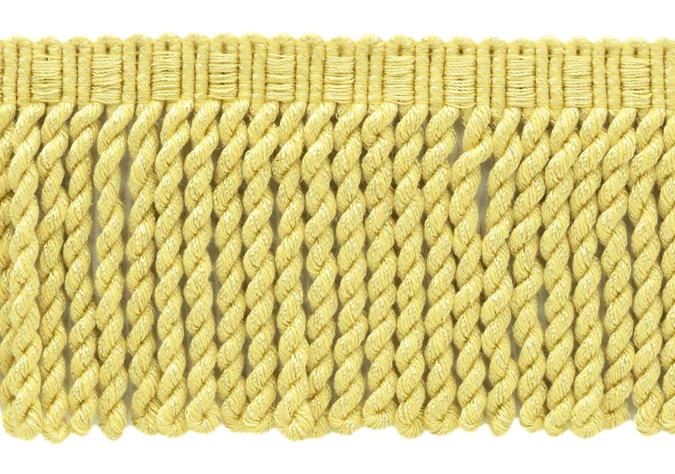 DecoPro Frangia A Bulino Sottile Nera – Lunghezza 9,1 Metri, Altezza 5 Cm, Per Tende, Cuscini E Abbigliamento