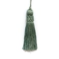 thumbnail image 1 of 4" (10cm) Small Crown Tassel | Craft Tassel # CT04,, Bay Green #H2 (Dark Blue Green) Set of 10, 1 of 1