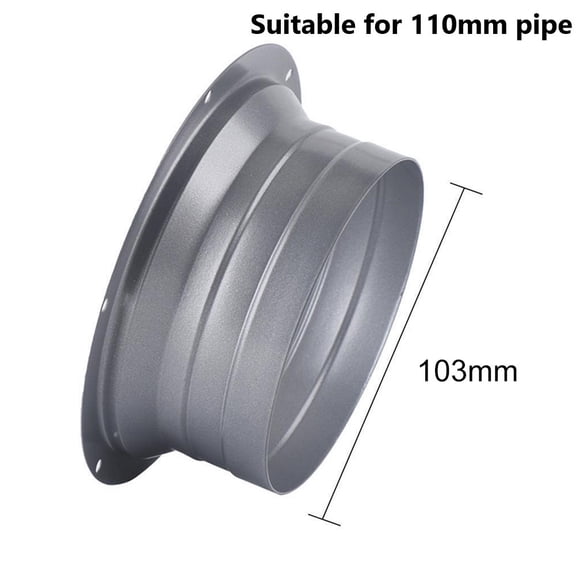 4-10inch Round Pipe Flange Aluminum Tube Air Ventilation Hose Connector Exhaust