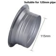 thumbnail image 1 of 4-10inch Round Pipe Flange Aluminum Tube Air Ventilation Hose Connector Exhaust, 1 of 3