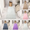 thumbnail image 1 of 4'11" X 2' Rectangle Faux Wool Runner Rug, Soft Fluffy Non-Slip Area Rug, Cozy Decorative Floor Carpet for Bedroom, Living Room, Hallway, Home Decor for Family and Adults, 1 of 5