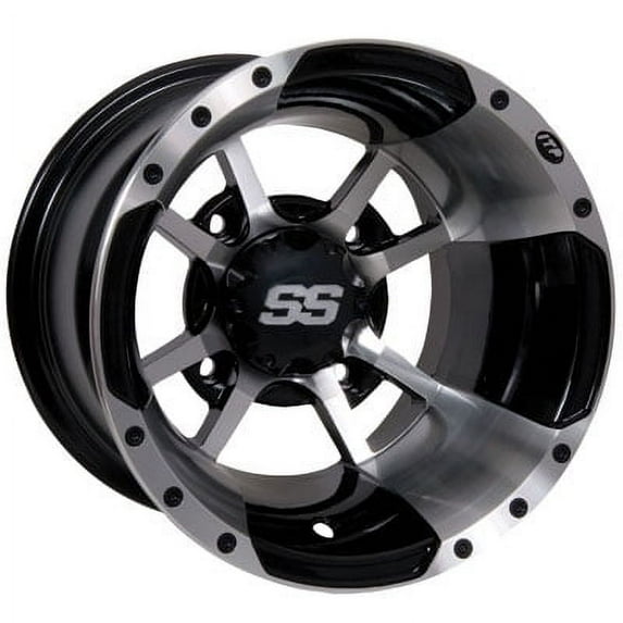 4/110 ITP SS112 Alloy Sport Wheels 9X8 3.0 + 5.0 Machined for Honda TRX 250EX 2001-2008