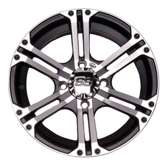 4/110 ITP SS212 Alloy Series Wheel 14x6 4.0 + 2.0 Machined for Honda RANCHER 350 2x4 2000-2006