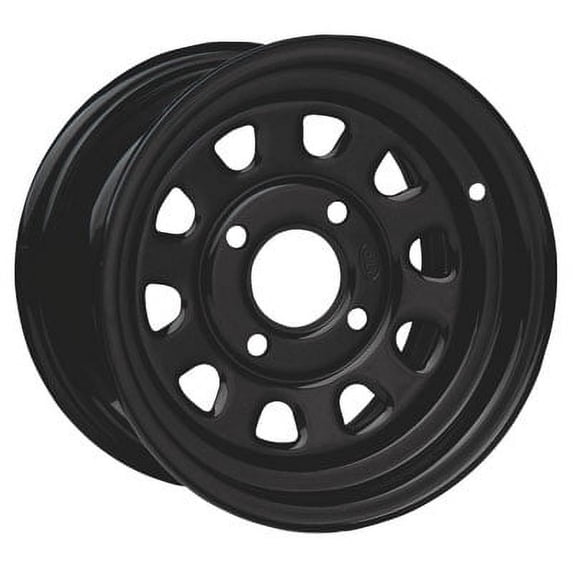 4/110 ITP Steel Wheel 12x7 2.0 + 5.0 Black for Yamaha WOLVERINE 350 4X4 1995-2005