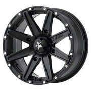 4 / 110 سبائك موتوسبورت M33 عجلة القابض 12x7 4.0 + 3.0 الساتان الأسود لـ Kymco MXU 375i 2009-2012