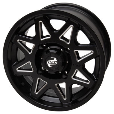 4/110 Tintic Wheel 14x7 5.0 + 2.0 Milled/Black For Suzuki King Quad 750AXi Power Steering 2022-2025
