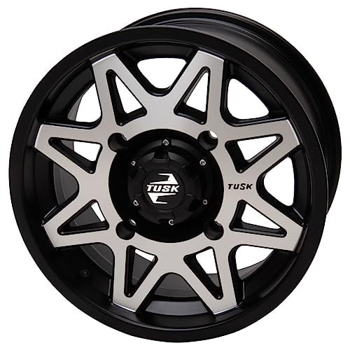 4/110 Tusk Tintic Wheel 14x7 5.0 + 2.0 Machined/Black for Honda Rubicon 520 4X4 Eps 2020-2025