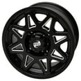 thumbnail image 1 of 4/110 Tusk Tintic Wheel 14x7 5.0 + 2.0 Milled/Black for Cfmoto Cforce 600 Touring 2020-2025, 1 of 2