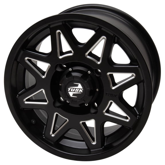 4/110 Tusk Tintic Wheel 15x7 5.0 + 2.0 Milled/Black for Cfmoto Cforce 800 Touring 2024-2025
